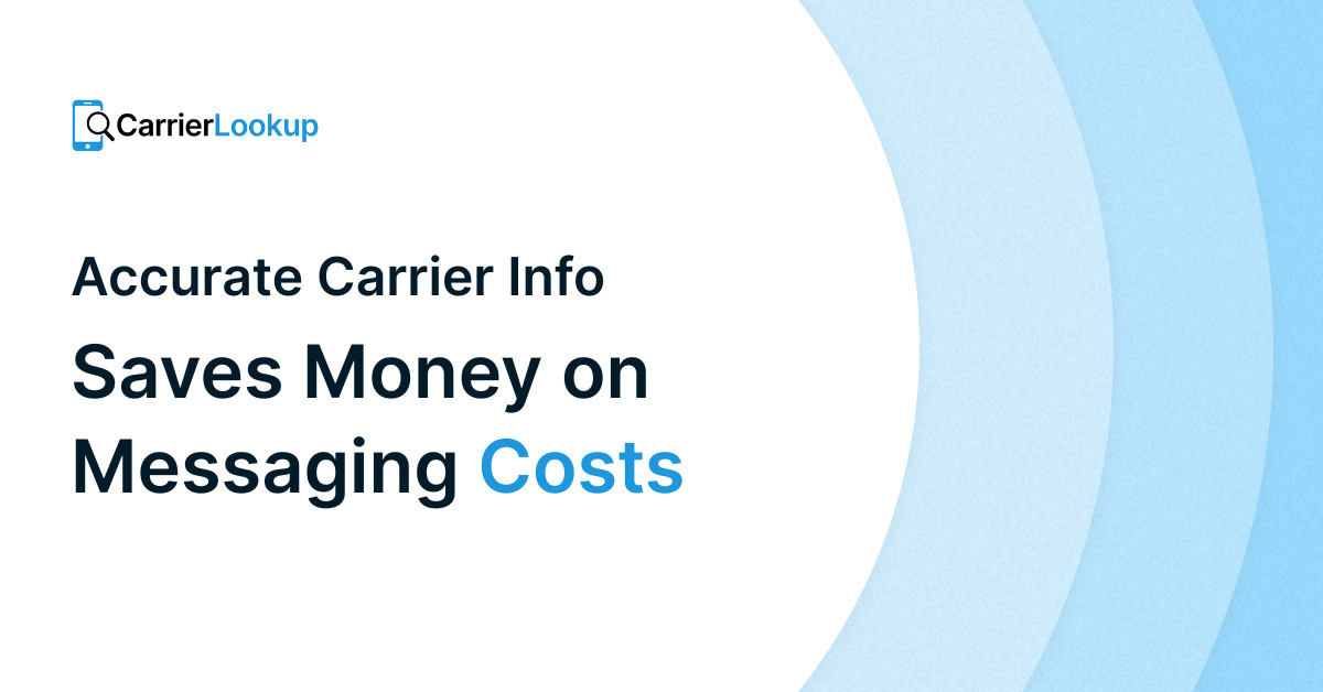 How Accurate Carrier Information Can Save Businesses Money on Messaging Costs